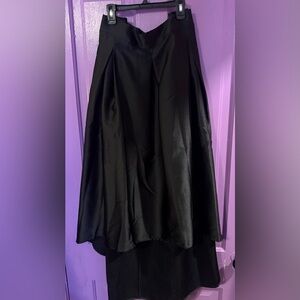 Ashley Nell Tipton Elegant Black High-Low Skirt